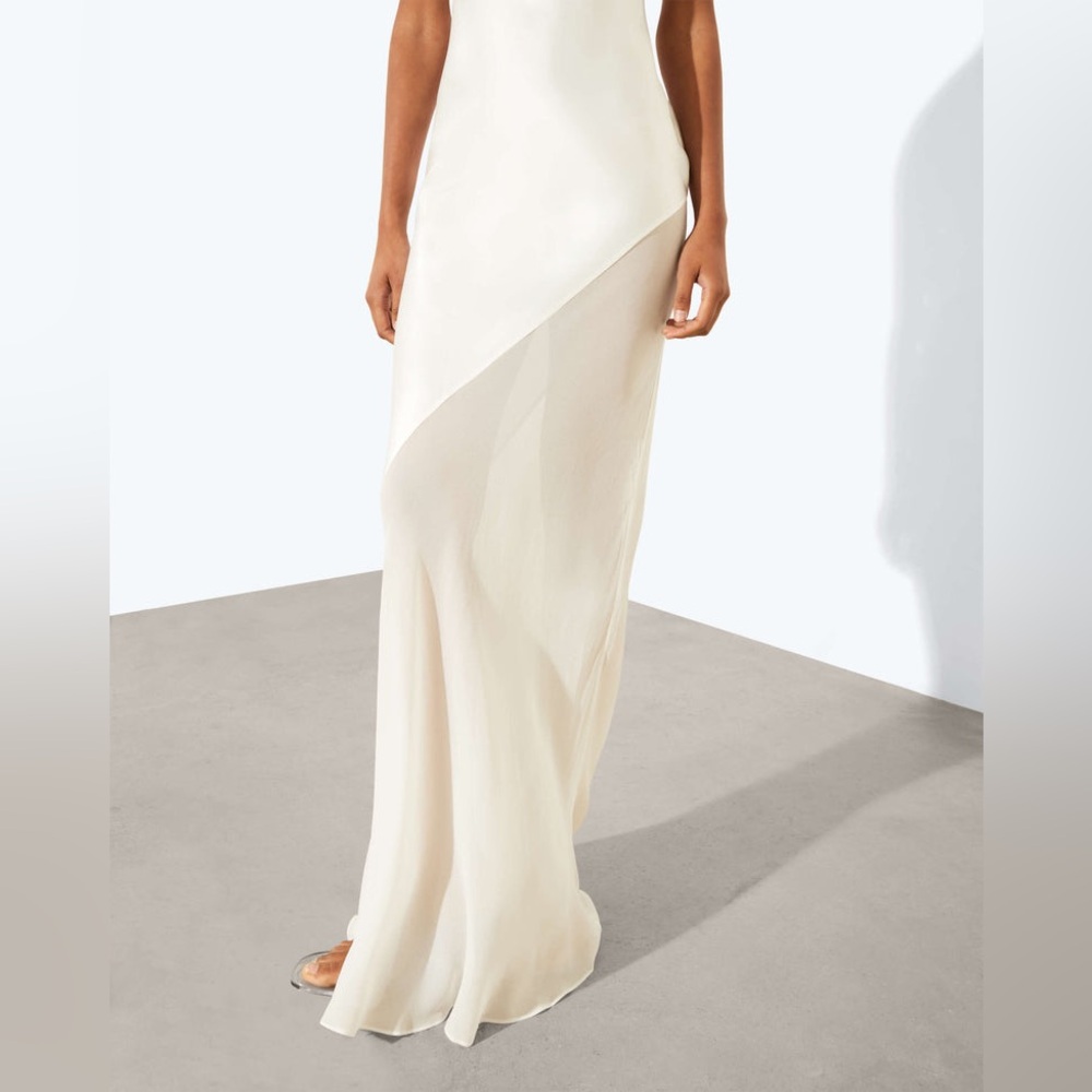 Rat& Boa Ruba Ivory Slip Maxi Dress NWOT - Picture 4 of 10